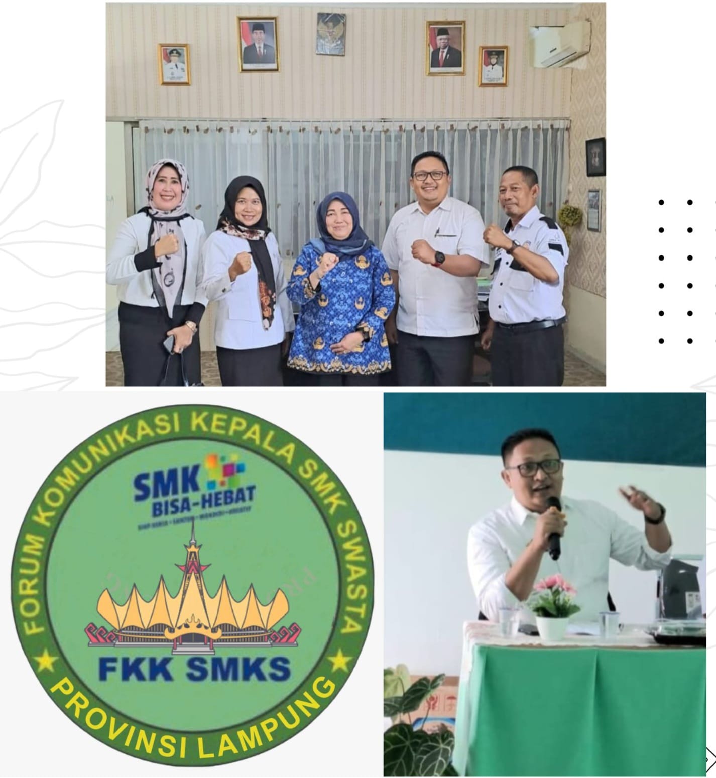 Ketua Forum Komunikasi Kepala Sekolah SMK Swasta Provinsi Lampung Berkunjung Ke Dinas Pendidikan Provinsi Lampung
