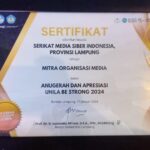SMSI Lampung Raih Anugerah dari Rektor Unila SMSI Lampung Raih Anugerah dari Rektor Unila