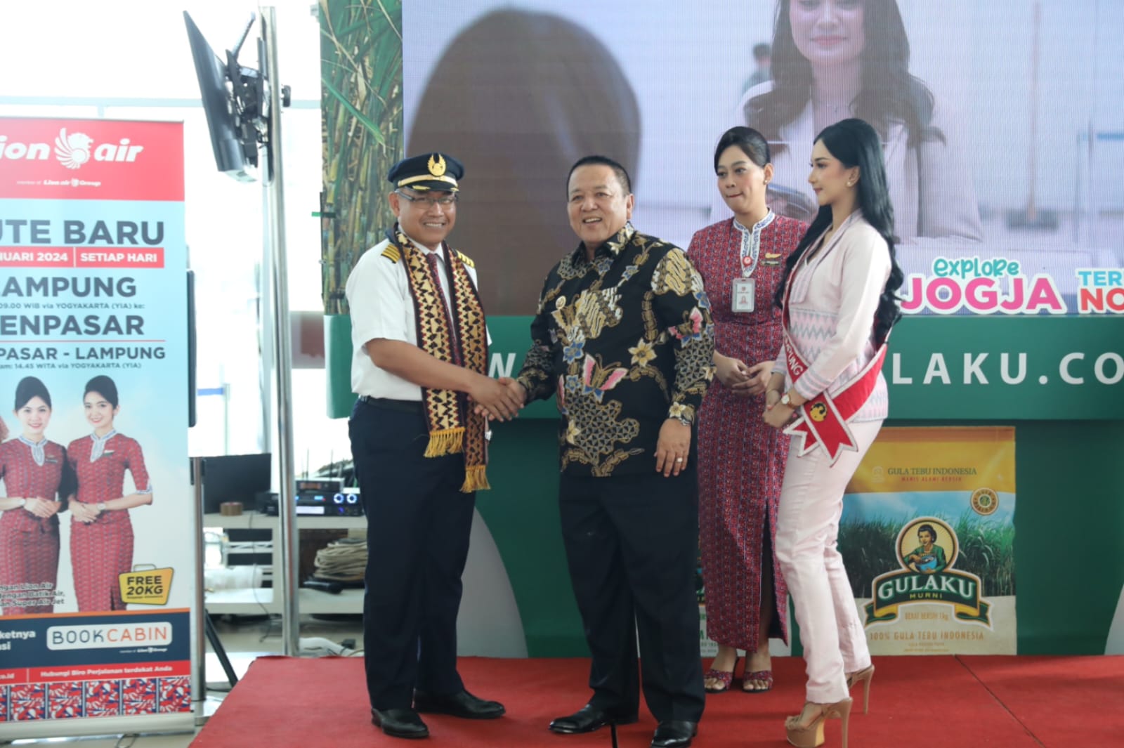 Gubernur Arinal Luncurkan Penerbangan Perdana Rute Lampung – Yogyakarta – Bali, Jalin Konektivitas Dua Destinasi Pariwisata Besar Nasional