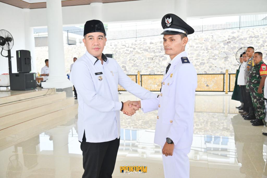 Bupati Pesawaran Lantik Pj. Kepala Desa Pujodadi