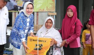 Ketua Umum PKDL Ibu Riana Sari Arinal Serahkan Bantuan Kursi Roda, Alat Bantu Jalan dan Alat Bantu Dengar kepada Penyandang Disabilitas di Tegineneng, Pesawaran