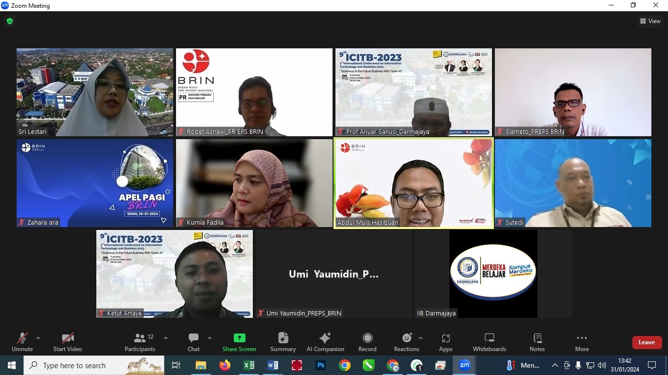 IIB Darmajaya Siap Kolaborasi Riset dengan BRIN