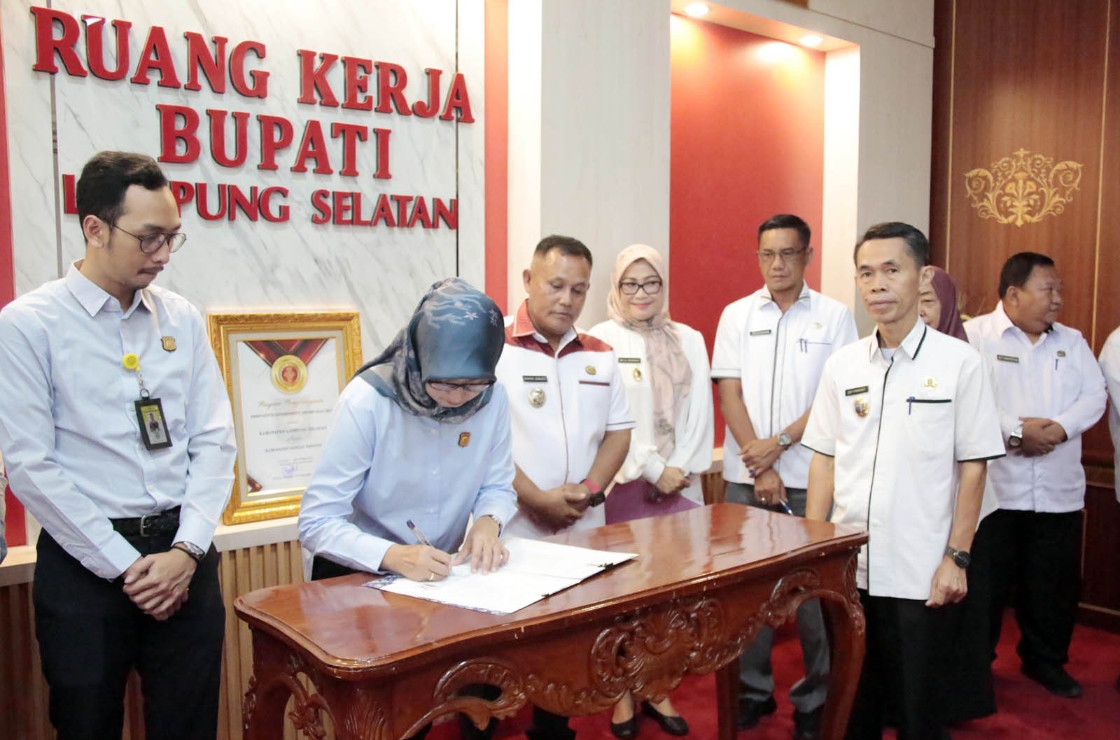 7 Kepala Perangkat Daerah Teken Perpanjangan PKS dengan Kejari Lampung Selatan