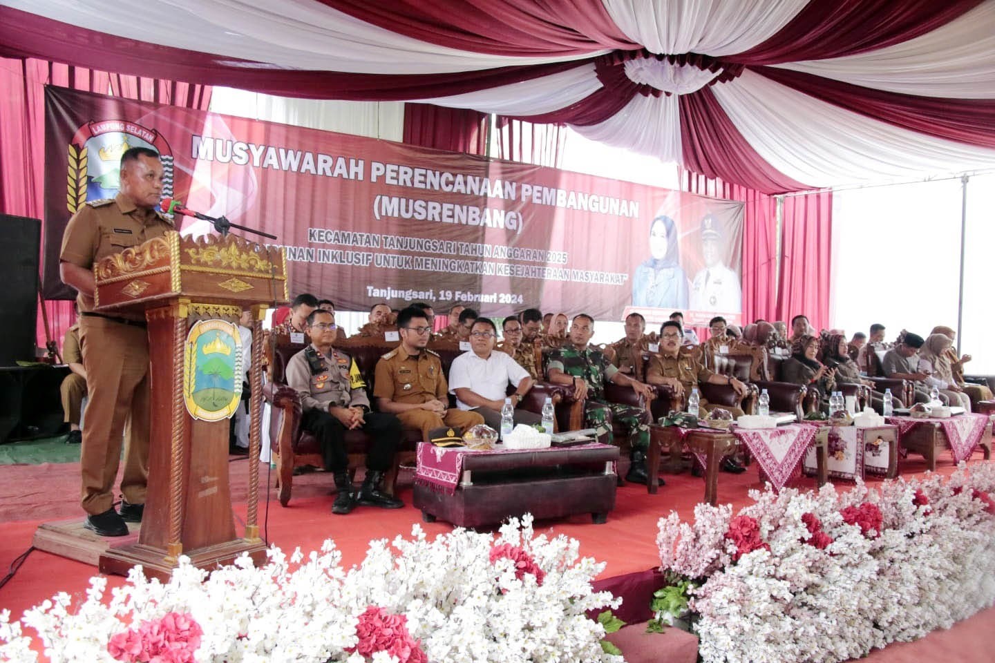 Bupati Lampung Selatan Buka Musrenbang Kecamatan Tanjung Sari