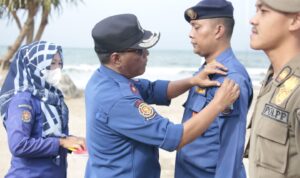 Tingkatkan Skill, Dinas Damkar dan Penyelamatan Lampung Selatan Gelar Pelatihan Water Rescue