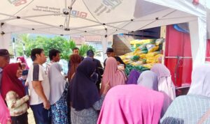 Gerakan Pangan Murah Pemkab Lampung Selatan Disambut Antusias Warga Tajimalela