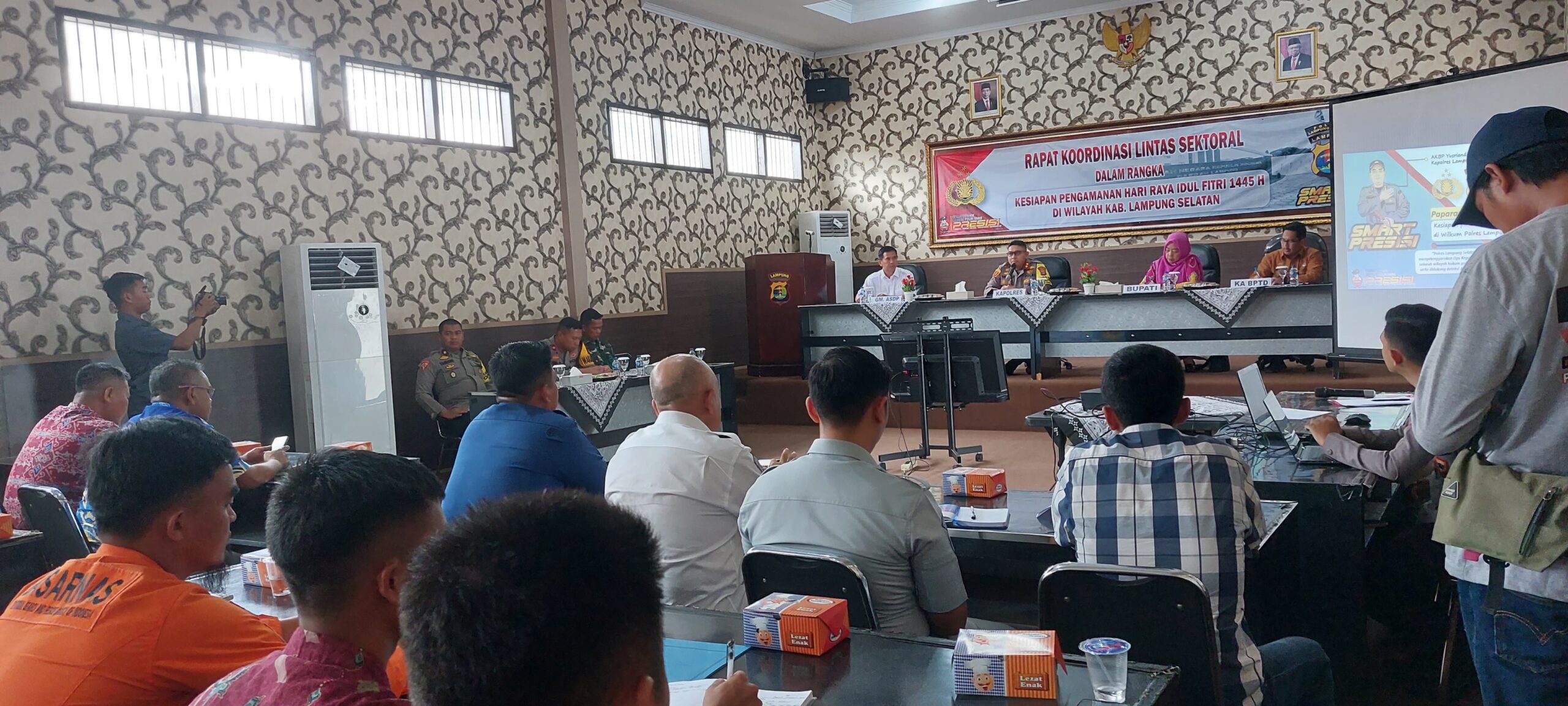 Persiapan Operasi Ketupat Krakatau 2024, Polres Lampung Selatan Gelar Rapat Koordinasi Lintas Sektoral