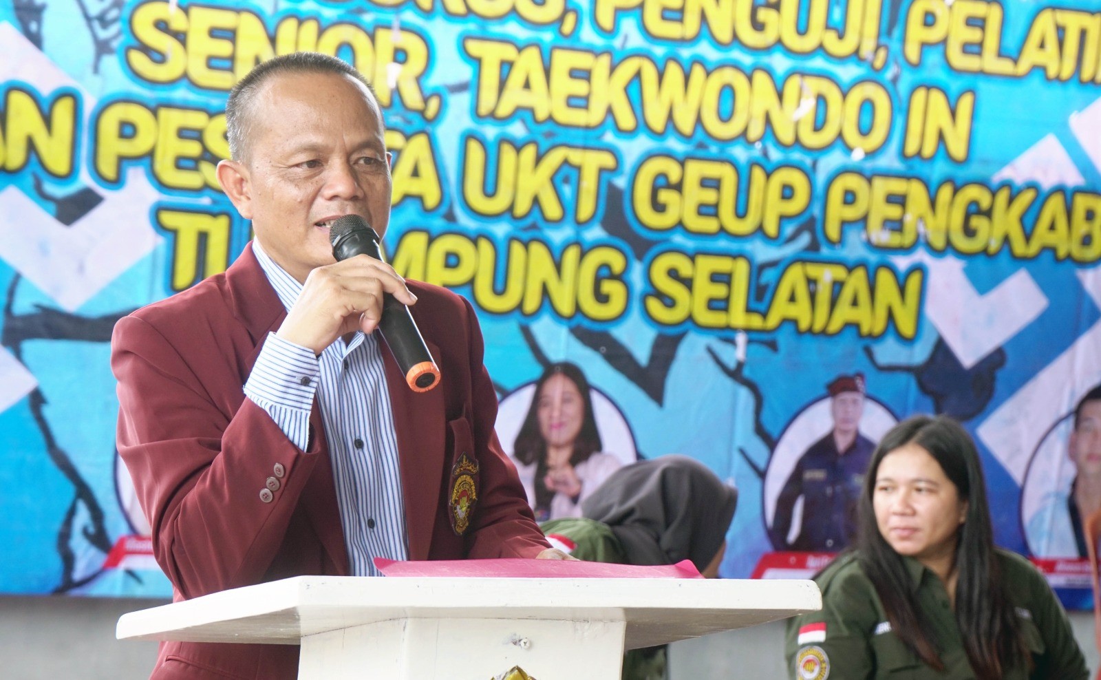 Pengkab TI Lamsel Gelar Ujian Kenaikan Tingkat, Diikuti 139 Taekwondoin