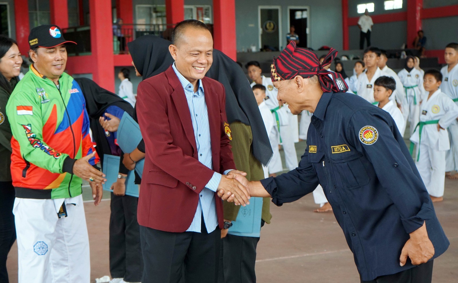 Kepengurusan Satlas dan 3 Club Taekwondo di Lamsel Dikukuhkan Pengkab TI