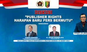 Besok, PWI Lampung Gelar Diskusi Publisher Rights Libatkan Menkominfo Dan Dewan Pers 