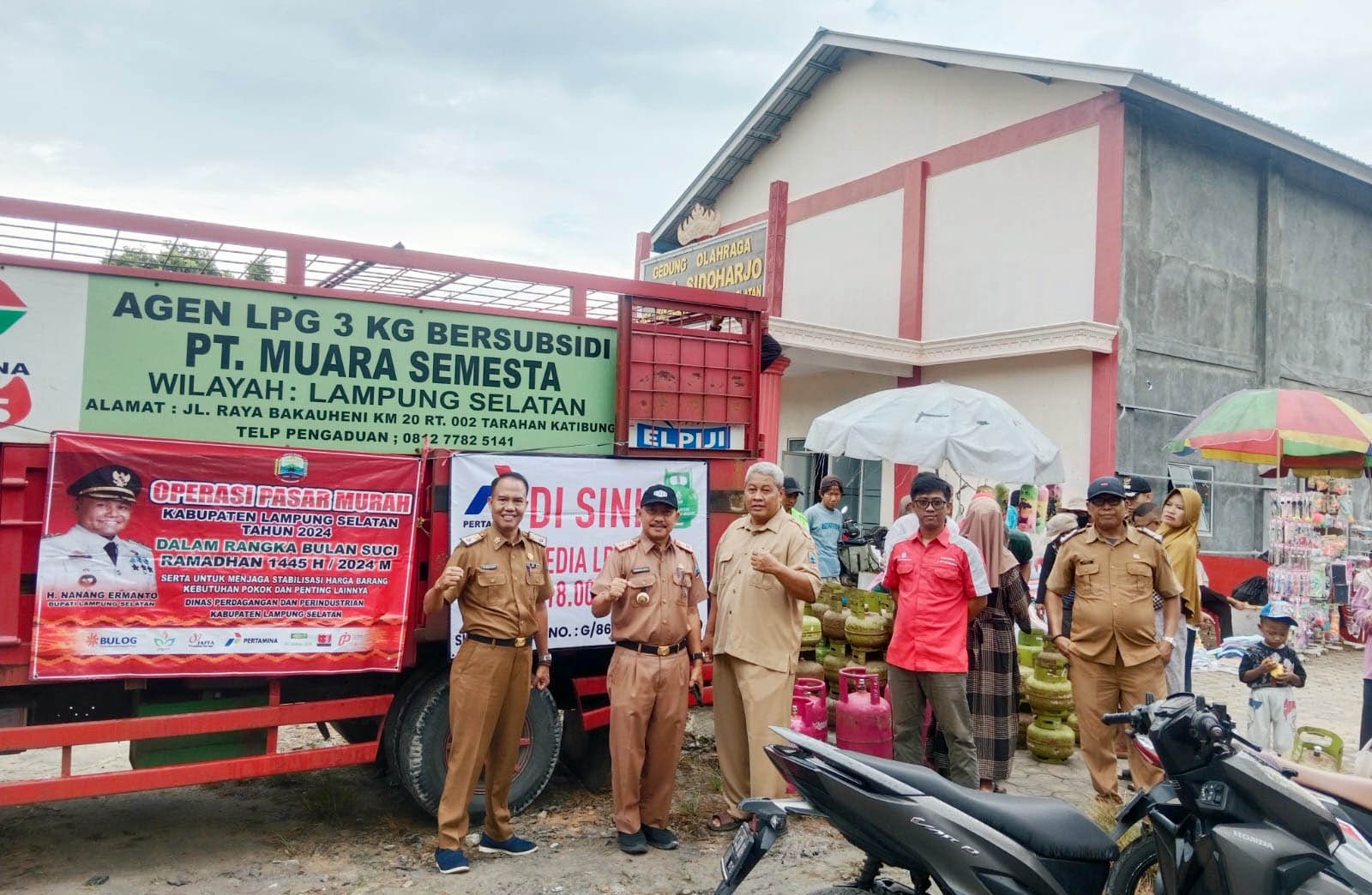 Operasi Pasar Murah Pemkab Lampung Selatan Berlanjut di Kecamatan Way Panji