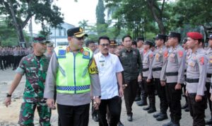 Polres Lampung Selatan Apel Gelar Pasukan Operasi Ketupat Krakatau 2024