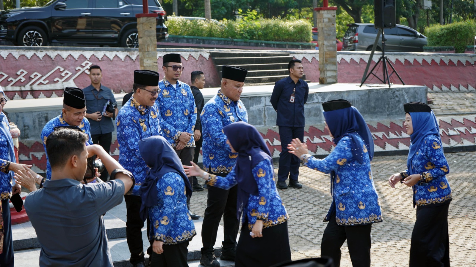 Pemkab Lampung Selatan Gelar Upacara Bulanan Sekaligus Halalbihalal 1445 H