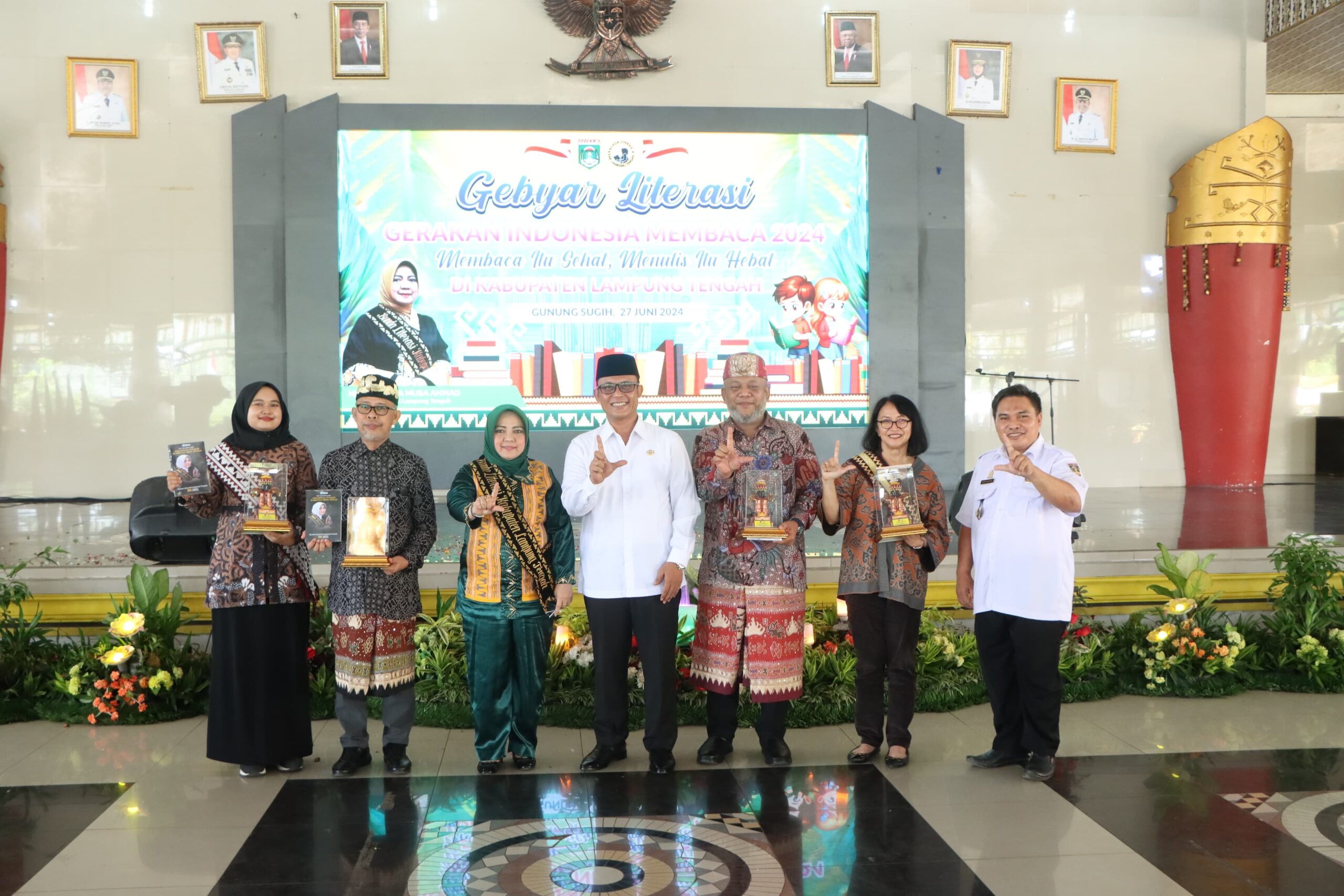 Wakil Bupati Lamteng Ardito Wijaya Membuka Acara Gebyar Literasi