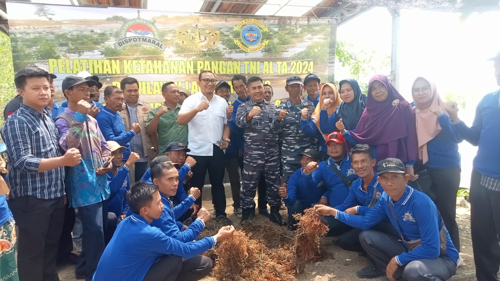 TNI AL Berikan Pelatihan Ketahanan Pangan di wilayah Lanal Lampung