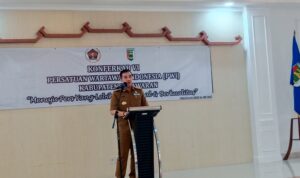 Doktor Dendi Ramadhona Resmi Buka Konferkab PWI Pesawaran