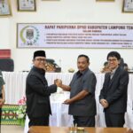 Wakil Bupati Ardito Wijaya Hadiri Rapat Paripurna DPRD Lamteng Mengenai RPJPD tahun 2025-2045
