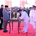 22 Kepala Desa di Kecamatan Penengahan dan 5 Kepala Desa di Kecamatan Bakauheni Dikukuhkan