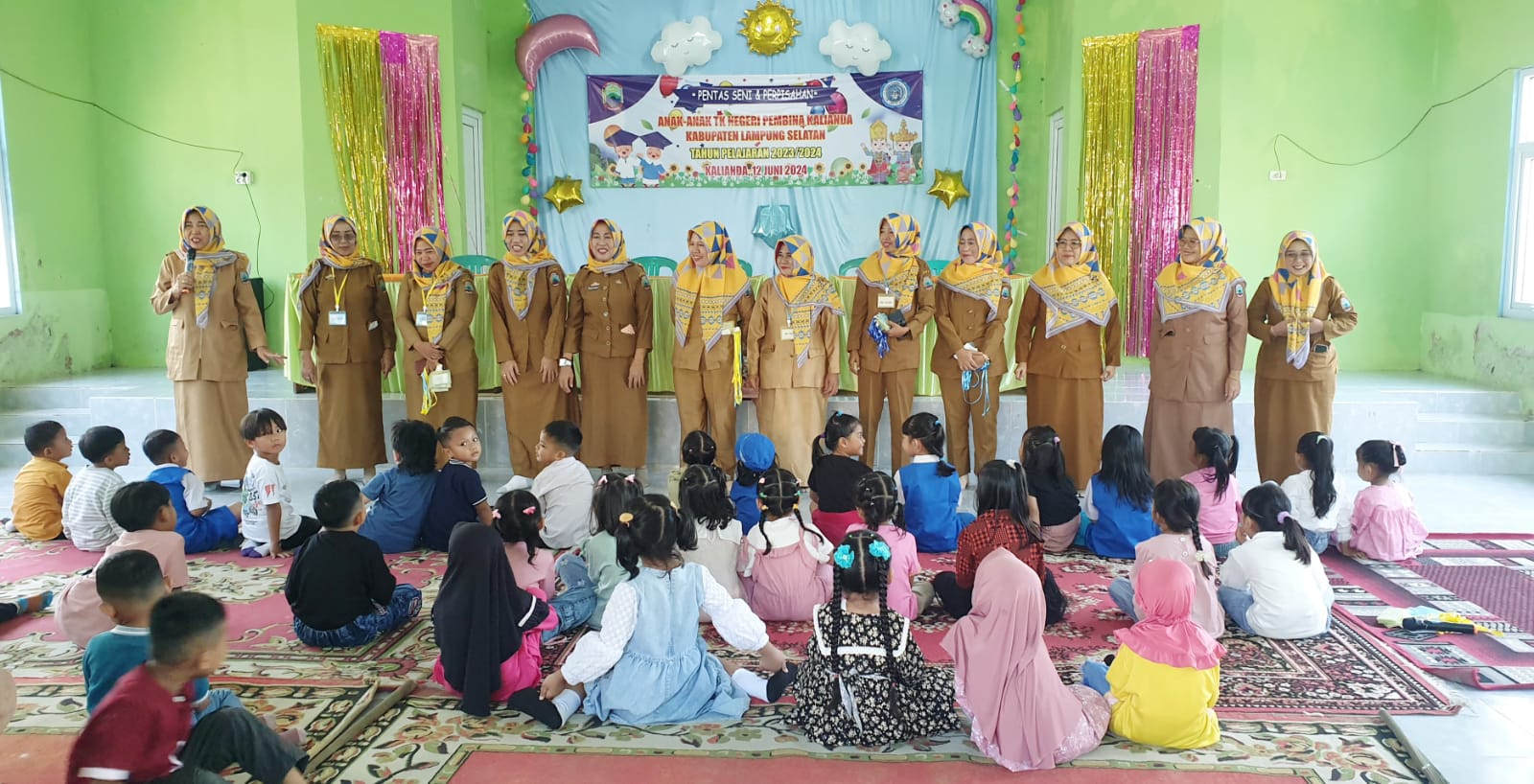 TK Negeri Pembina Kalianda Gelar Penyambutan Hari Pertama Sekolah