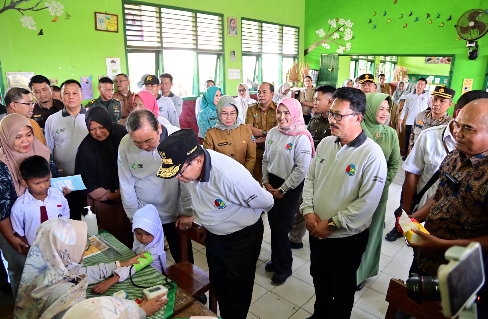 Pj Gubernur Lampung Canangkan PIN Polio 2024 Tingkat Provinsi di Lamsel