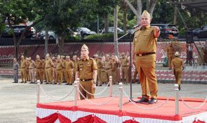 Mendadak Pimpin Apel Pagi, Bupati Lampung Selatan Pantau Kedisiplinan Pegawai