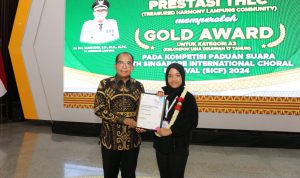 Pj. Gubernur Samsudin Apresiasi Paduan Suara THLC yang Meraih Gold Award Singapore International Choral Festival 2024