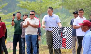 Ratusan Crosser Berlaga di Sirkuit Way Ragom Bupati Cup Grasstrack Motocross 2024