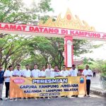 Dibangun PT Wong Coco, Gapura Kampung Jumbara Diresmikan Bupati Lamsel Dibangun PT Wong Coco, Gapura Kampung Jumbara Diresmikan Bupati Lamsel