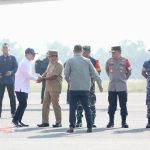 Presiden Joko Widodo disambut Pj. Gubernur Samsudin Bandara Raden Intan II 