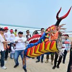 Kalianda Kite Festival III Resmi Dibuka, Diwarnai Tari Tupping Massal