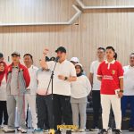 Pemkab Pesawaran Gelar Senam Bersama OPD dan Pemberian Tali Asih pada Peringatan Hari Olahraga Nasional ke-41