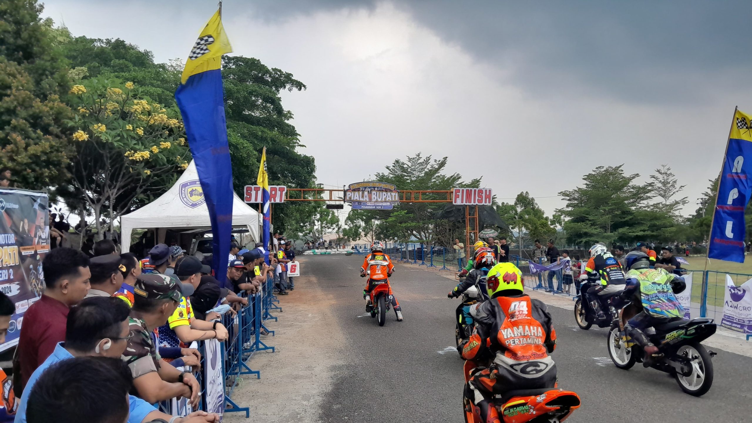 Ratusan Rider Turun,Pesawaran Seri 2 Sirkuit Perkantoran Non Permanen Pesawaran Sukses