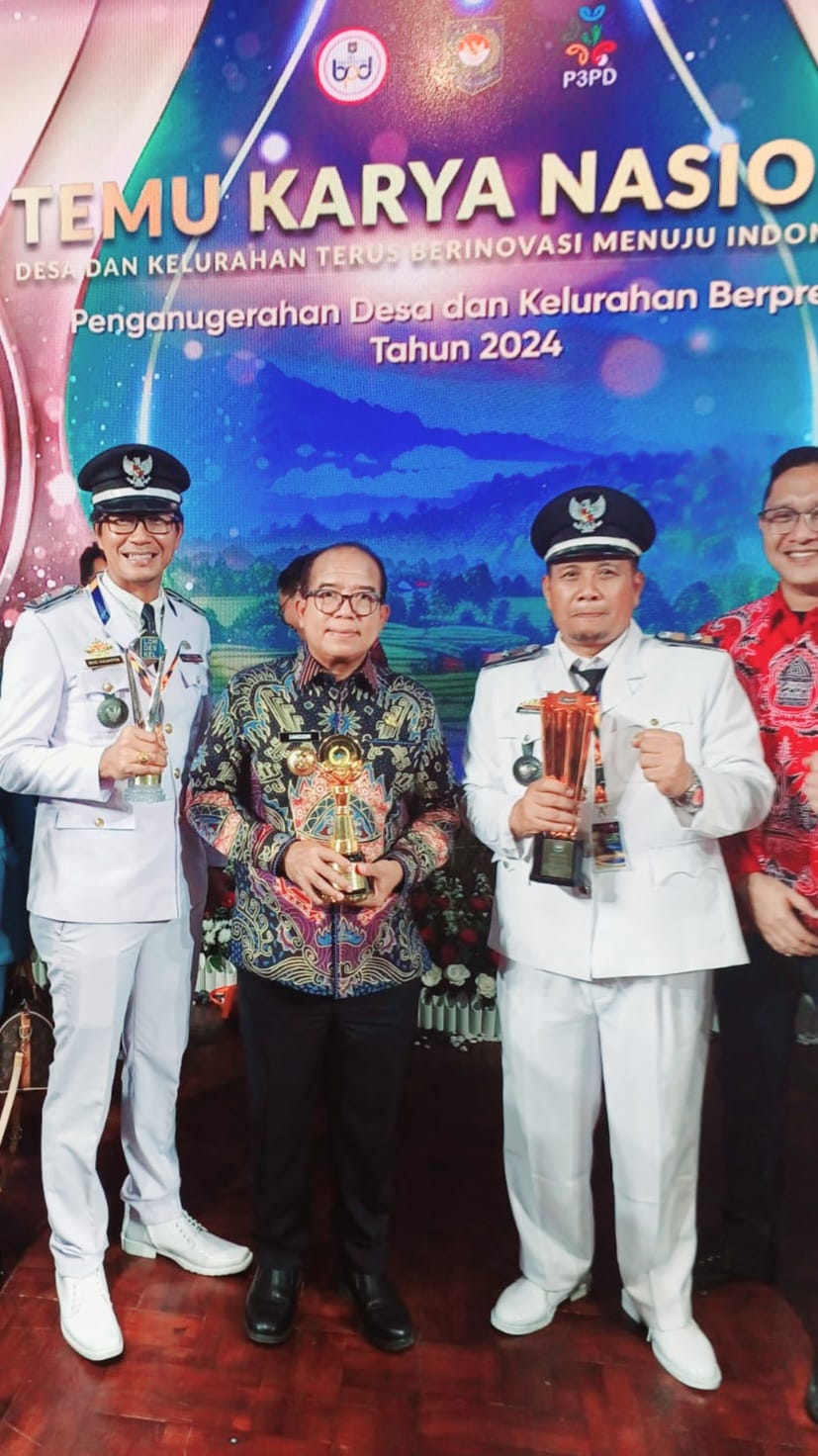 Toreh Prestasi, Kades Hanura Raih Juara II Desa Teladan LPKAD Tingkat Nasional dari Kemendagri