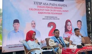 Nanda Dan Anton Calon Bupati Pesawaran nomor Urut 02, Dialog Bersama Pemuda Pesawaran