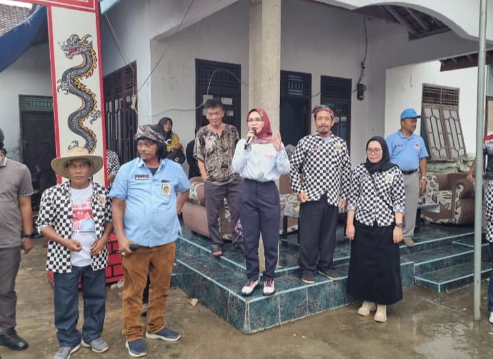 Kampanye Cabup Nanda Indira di Desa Sungai Langka, Juga Dihadiri Bang Taun