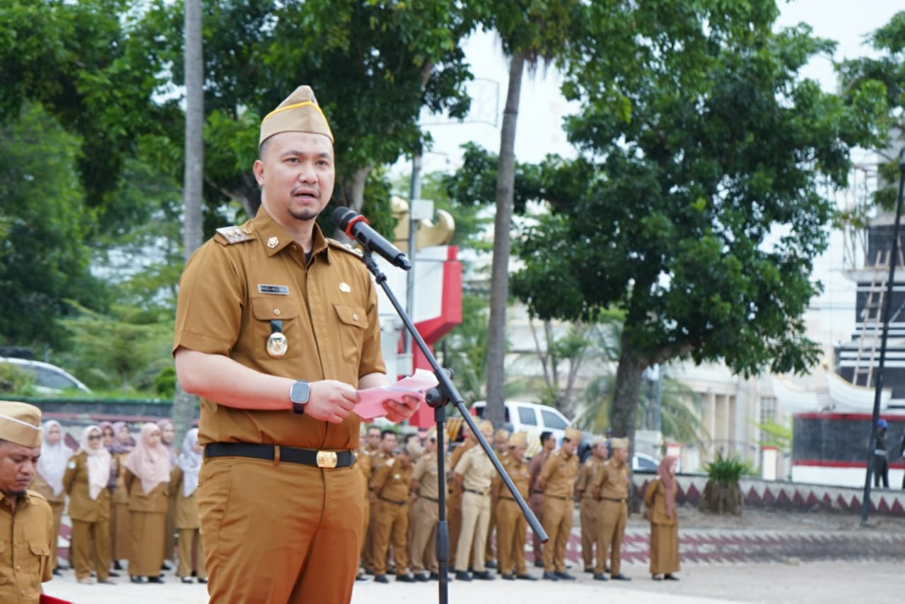 Momen Apel Terakhir Sebagai Plt Bupati Lamsel, Pandu Kesuma Dewangsa Ingatkan ASN Tidak Terpecah Karena Beda Pandangan Politik