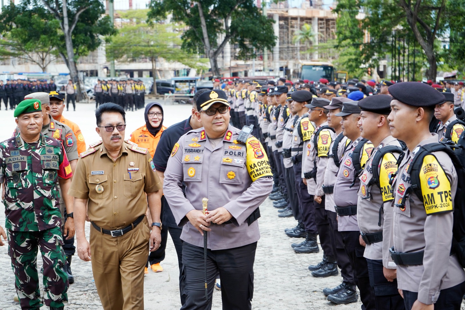 4.263 Personel Gabungan Siap Amankan TPS di Pilkada Lampung Selatan