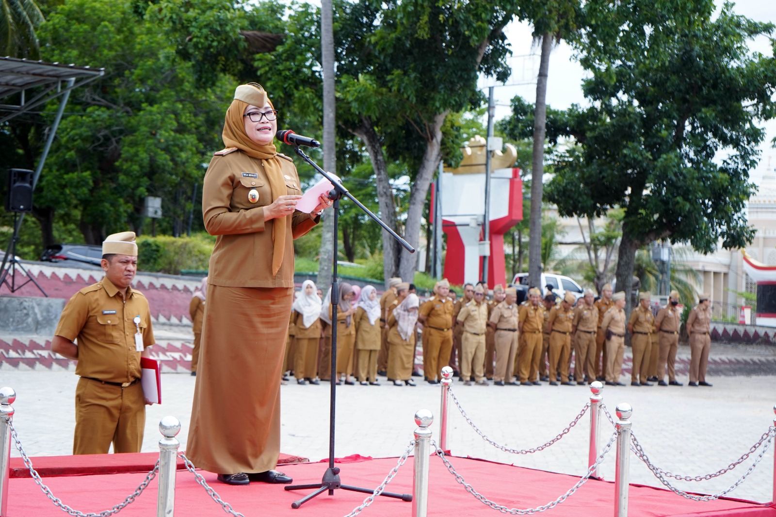 Asisten Pemerintahan dan Kesra Pemkab Lamsel Ajak Masyarakat Terima Hasil Pilkada