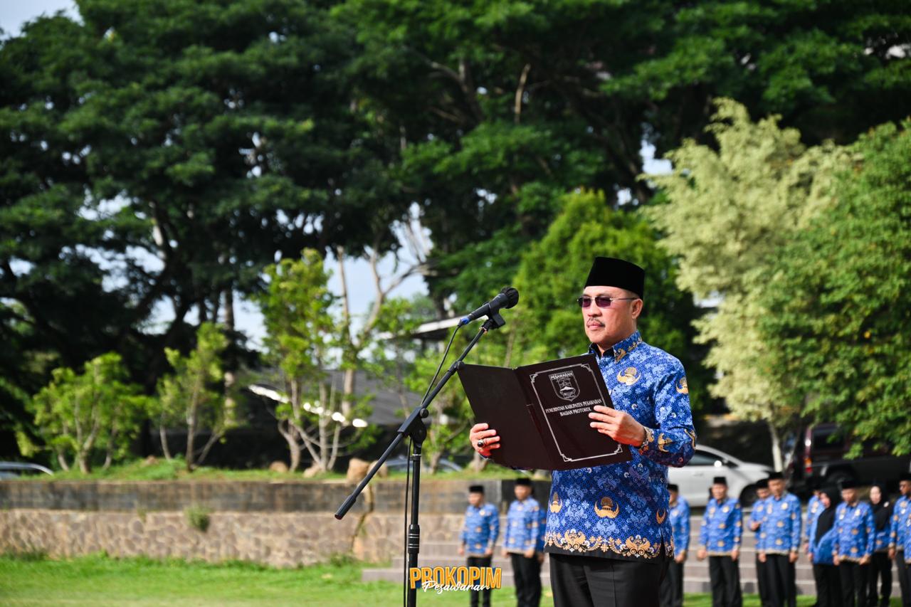 Pemkab Pesawaran Gelar Upacara Peringatan HUT Korpri Ke-53