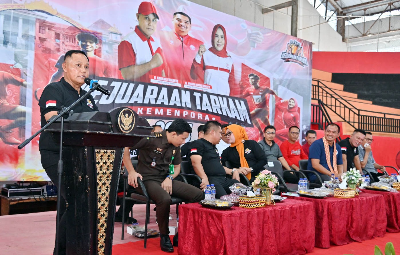 Jaring Bibit Atlet, Kejuaraan Tarkam Kemenpora Resmi Dibuka di GWH Kalianda