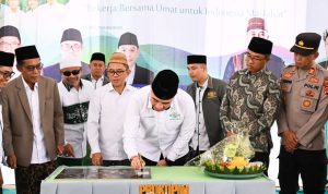 Bupati Dendi Ramadhona Hadiri Tasyakuran Harlah Ke-102 NU Sekaligus Peresmian Gedung PCNU Kabupaten Pesawaran