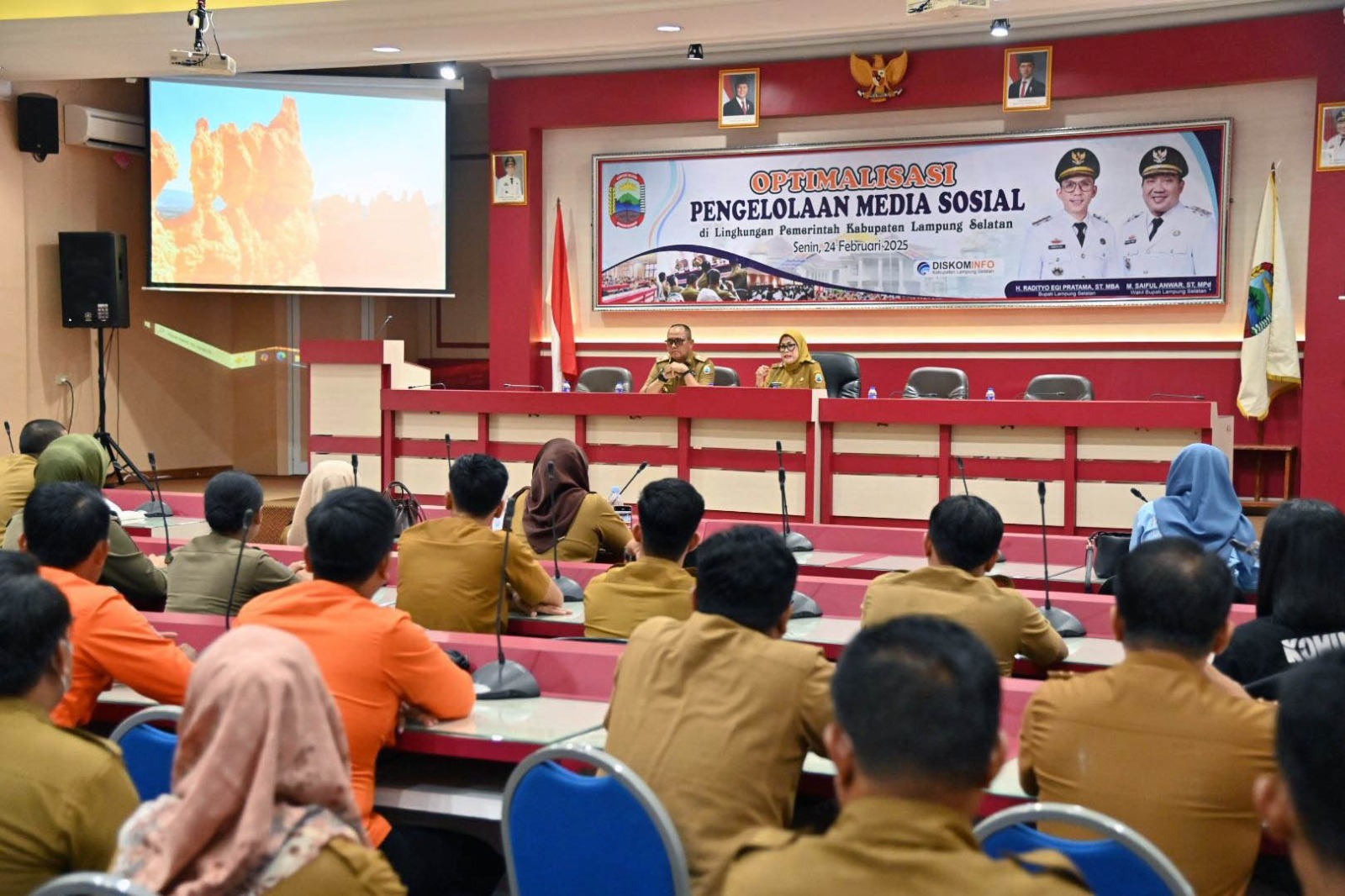Tingkatkan Optimalisasi Pengelolaan Medsos, Pemkab Lampung Selatan Gelar Pelatihan Konten Kreator