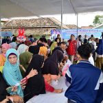 Sediakan Sembako Murah, Operasi Pasar Murah Pemkab Lampung Selatan di Kecamatan Kalianda Diserbu Warga