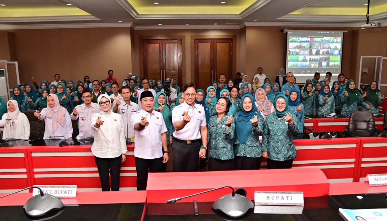 Rakor TP PKK Perdana, Zita Anjani: Lampung Selatan Harus Juara Satu