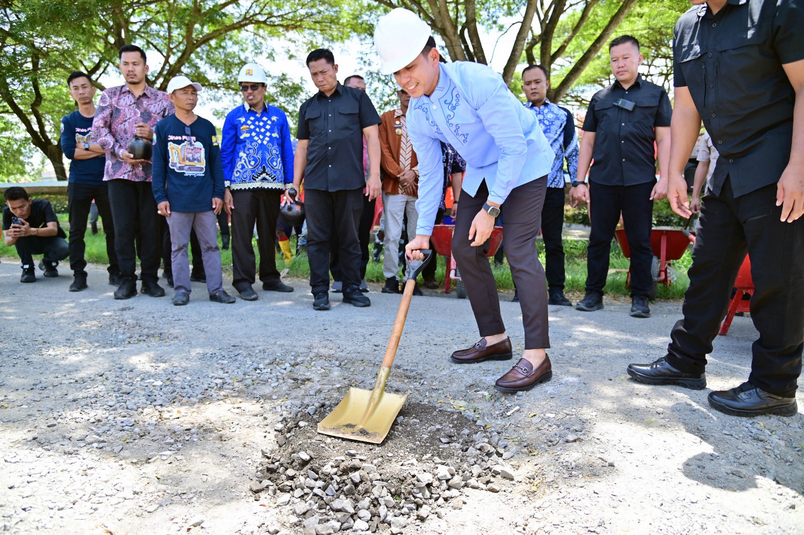 Tanggapi Aduan Jalan Rusak, Bupati Egi Gercep Lakukan Perbaikan Jalan Ruas Tugu Radin Inten-Exit Tol Kalianda