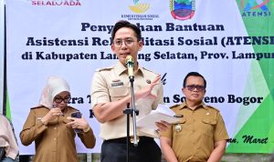 Pemkab Lampung Selatan Terima Bantuan ATENSI Rp617.918.000 dari Kementerian Sosial RI
