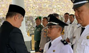 Lantik Penjabat Kepala Desa Khepong Jaya dan Sukaraja, Bupati Pesawaran Dorong Pemimpin Desa Jaga Kerukunan
