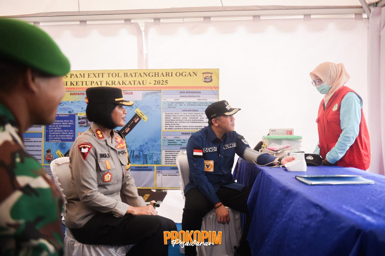 Bupati Dendi Ramadhona Tinjau Pos Pengamanan Lebaran Idul Fitri di Sejumlah Titik