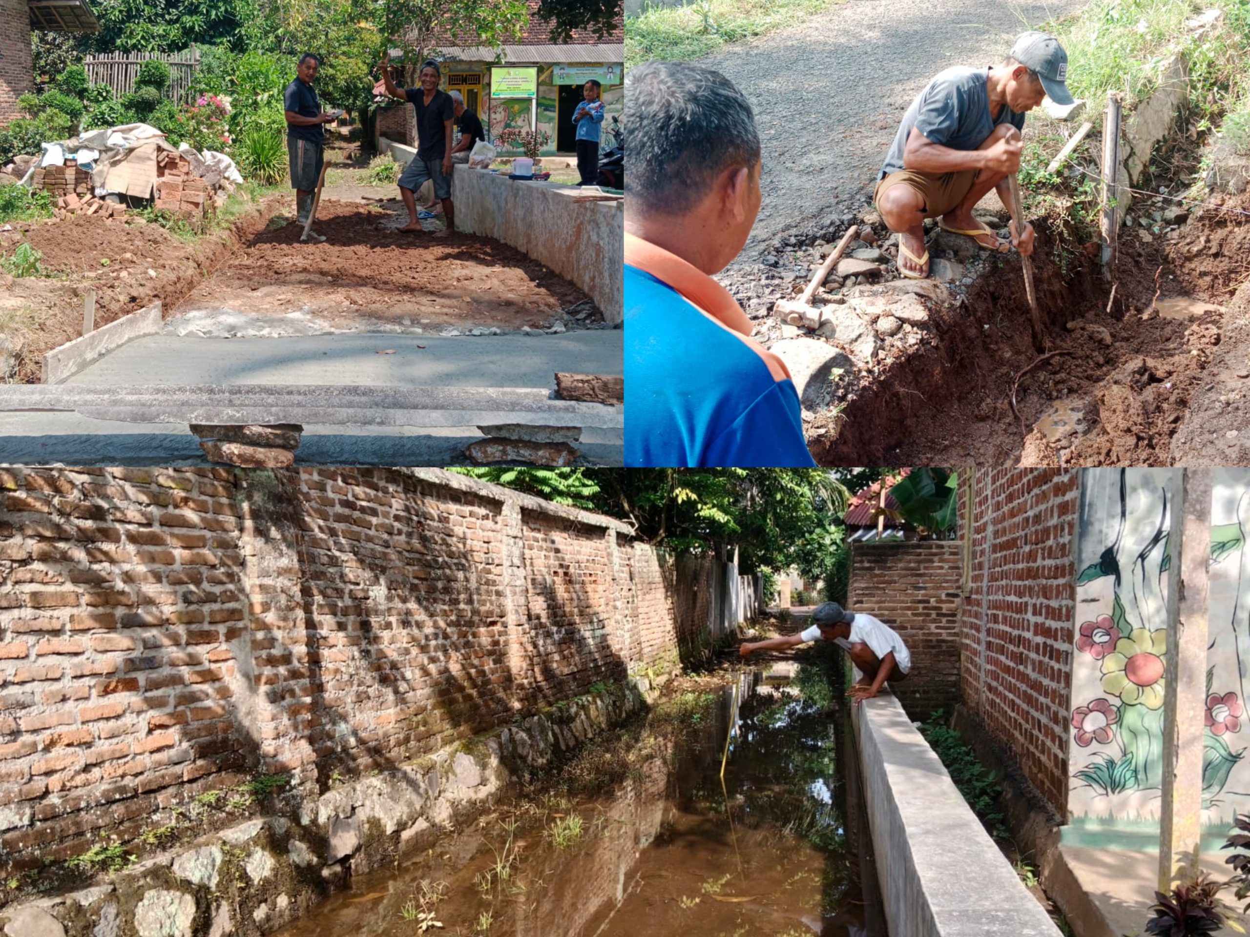 Peduli Lingkungan, Warga Bangun Drainase Atasi Banjir di Dusun 5 Sukaraja Tataan