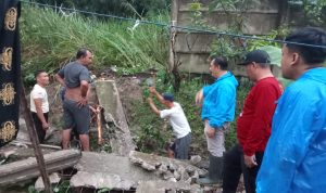 H+3 Lebaran Idulfitri, Pemerintah Kota Bandar Lampung Menerjunkan Tim Untuk Memperbaiki Talud Yang Jebol
